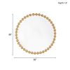 Marlowe Beaded Round Wall Mirror 36"D