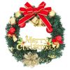 Christmas Wreath with 20 LEDs Green 17.7"
