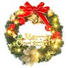 Christmas Wreath with 20 LEDs Green 17.7"