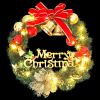 Christmas Wreath with 20 LEDs Green 17.7"