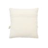 18 x 18 Square Cotton Accent Throw Pillow with Simple Striped Pattern and Tassels, Set of 2, White and Black