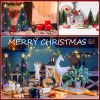 Mini Christmas Tree with Lights 4 Pack for Indoor Xmas Holiday Party