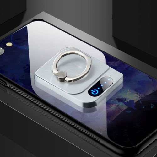 Fingerprint Sensor Touch Ignition Mobile Phone Holder Creative Usb Ring Buckle
