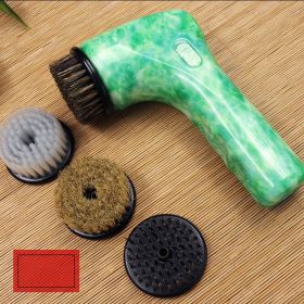 Electric Wenwan Pig's Bristle Brush (Color: Green)