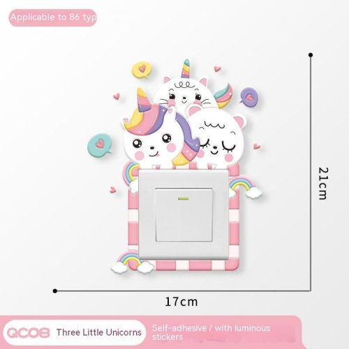Household Light Switch Decorative Three-dimensional Stickers