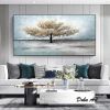 Handmade Oil Painting On Canvas Wall Art Decoration Modern Abstract Tree Painting Home Living Room Bedroom Luxurious Decoration Painting