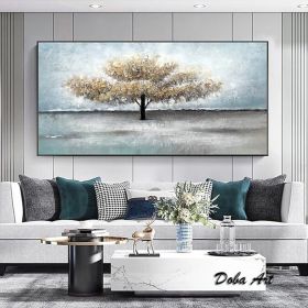 Handmade Oil Painting On Canvas Wall Art Decoration Modern Abstract Tree Painting Home Living Room Bedroom Luxurious Decoration Painting (size: 90X120cm)